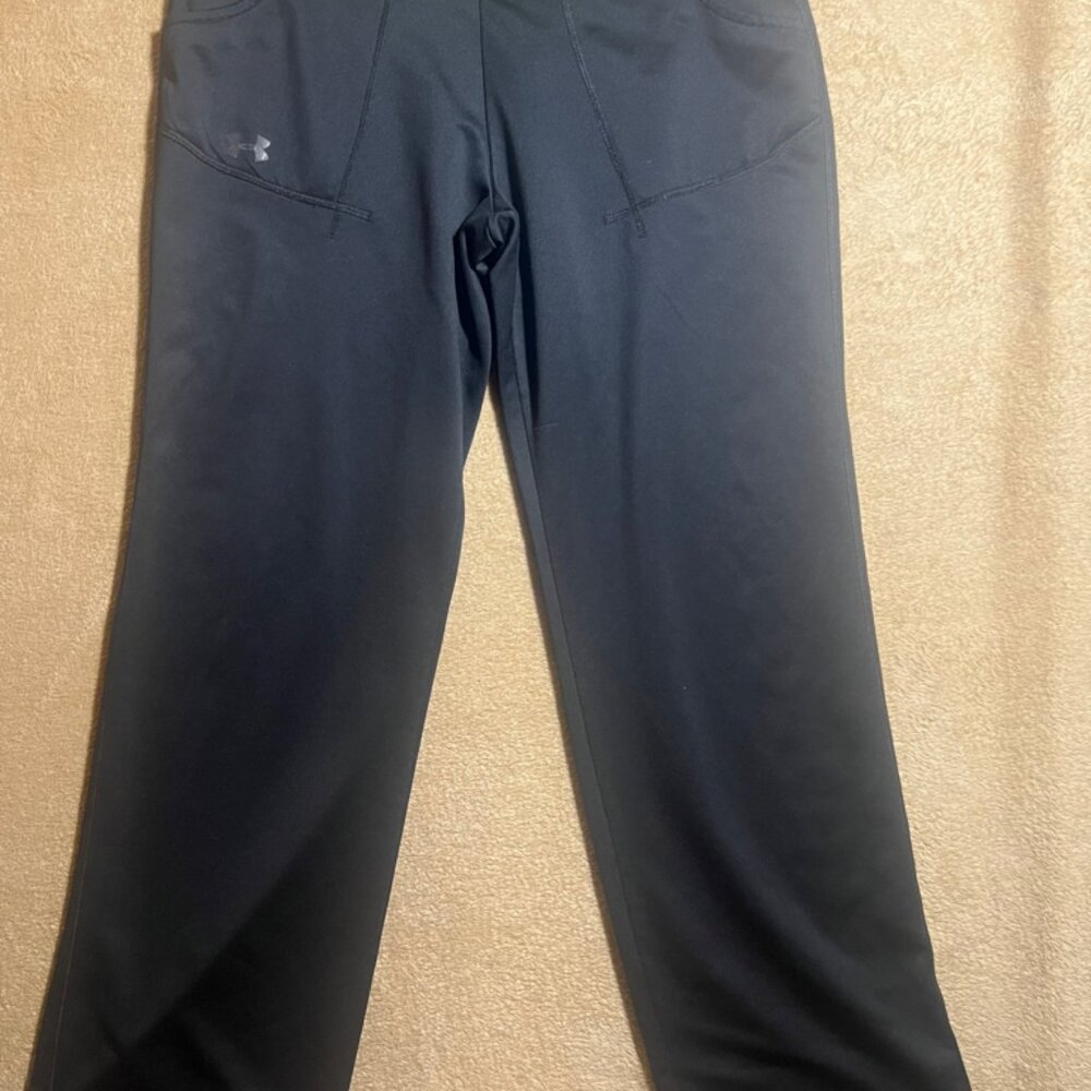Under Armour‎ Women Small Black Semi-Fitted Heat Gear Catalyst Activewear Pant